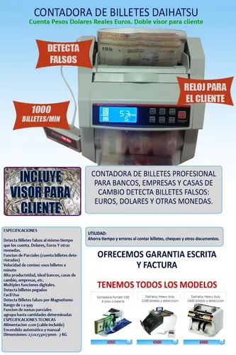 Contadora de Billetes Global Doble display - Recargas Rafaela