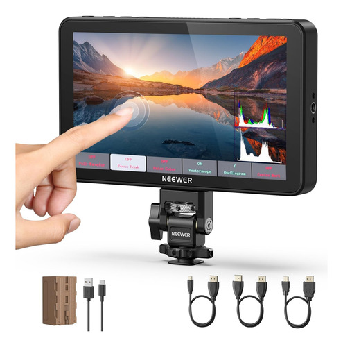 Monitor De Campo De Cámara De 7 Pulgadas Pantalla Táctil Ips