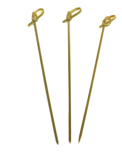 Brochetas De Bambú Nudo 6 Juego De 200, Palillos De B...