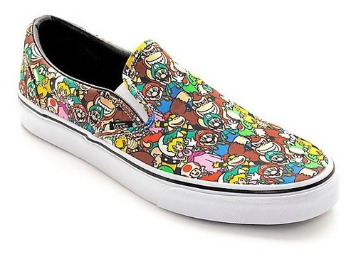 vans slip on mario