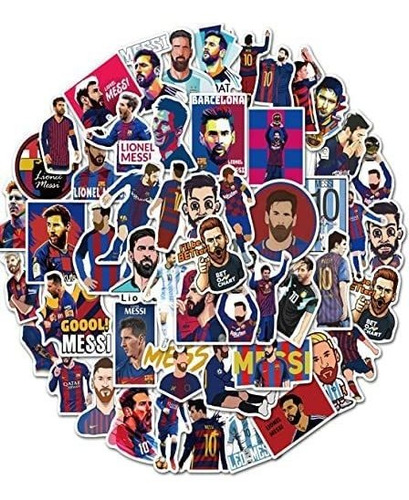 Figuritas Impermeables De Messi (50 Unidades) 