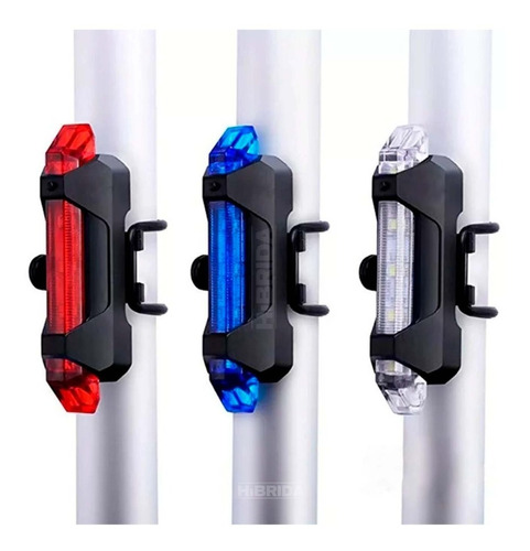 Luz Led Recargable Bicicleta Posterior Trasera Celular