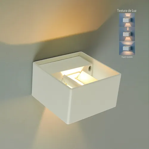 Aplique De Muro Blanco Zibo 3000k 7.5w Tecnolite