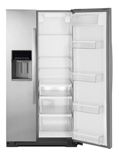 Heladera con freezer Whirlpool WD6580 color acero inoxidable con capacidad de 736L 220V