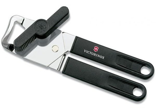 Abridor De Latas Garrafas Manual Universal Preto Victorinox