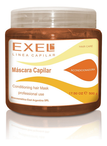 Mascara Capilar Exel Pelo Anti Frizz Con Keratina 500g
