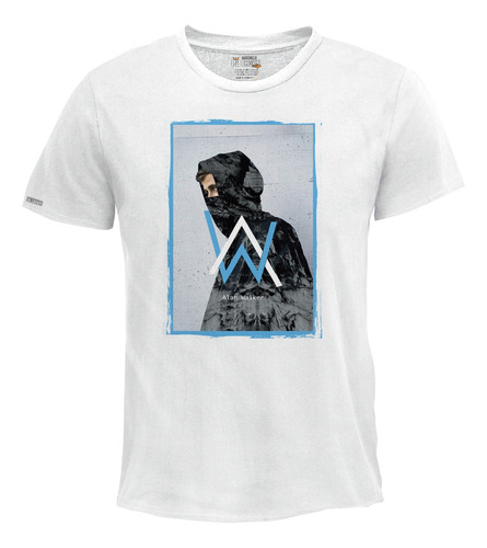 Camiseta Hombre Estampada Dj Alan Walker Electro House Irk2