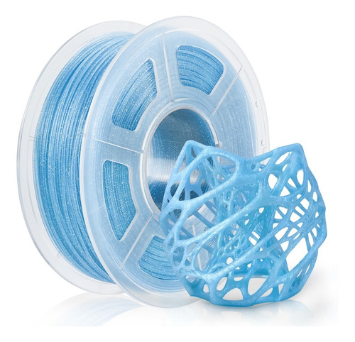 Filamento Pla Cintilante Azul  - Impressora 3d Reprap3d 