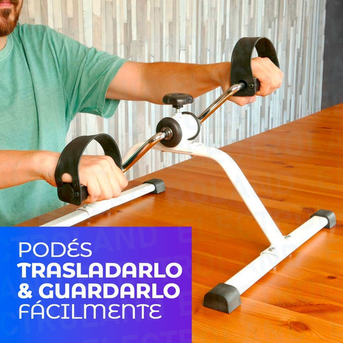 Imagen 6 de 10 de Bicicleta Fija Pedalera Rehabilita Piernas Y Brazos Pleg Loc
