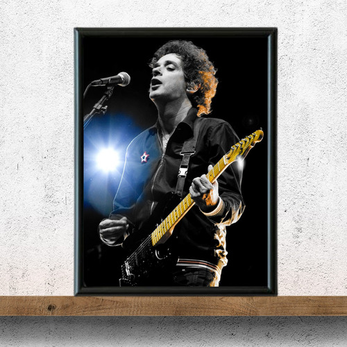 Cuadro Decorativo Gustavo Cerati Con Vidrio 30 X 40cm