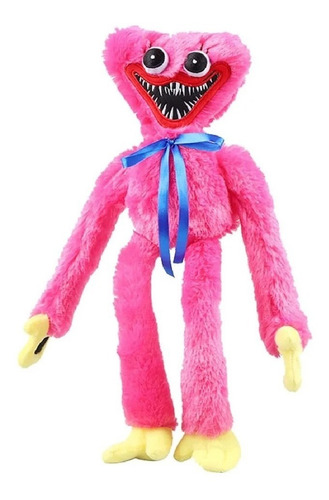 Pelúcia Miss Kis Huggy Wuggy Rosa 40cm - Monstrinha Bordada
