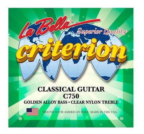 Cuerdas La Bella Criterion Guitarra Clásica Nylon