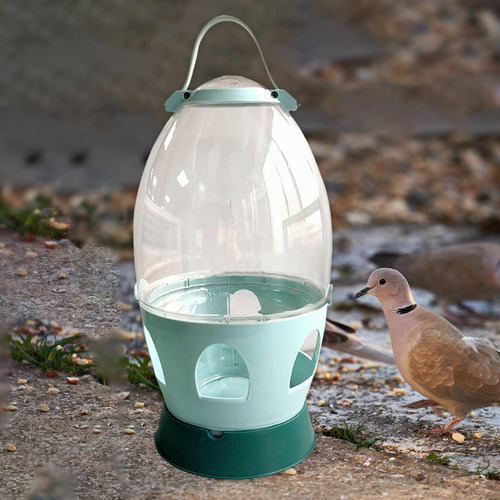 Bebedero De Agua Para Palomas 4l Verde 32.5cmx21cm