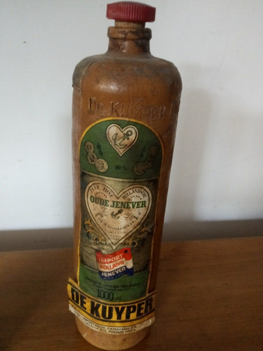 Antigua Botella De Ginebra De Kuyper