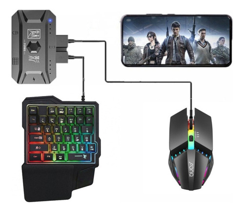 Adaptador Móvil For Juegos Pubg Juego De Teclado Y Ratón