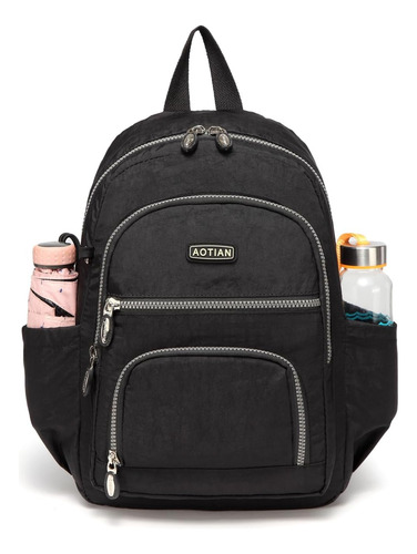 Aotian Mini Mochila Con Bolsillo Trasero Antirrobo Con Crema