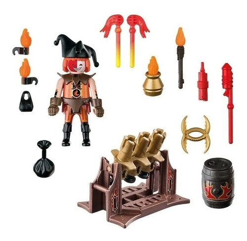 Playmobil 70228 Novelmore Maestro De Fuego Bandidos Burnham