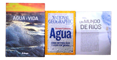 Agua Y Vida Mares Un Mundo De Rios Nat Geo 4ts Acuatico Mapa