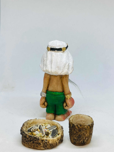 Troll Dinero (jalil) + Comedero 11 Cm Figura En Resina.