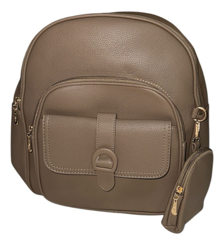 Mochila Urbana Irun Para Mujer Estilo Comodidad Marrón Claro