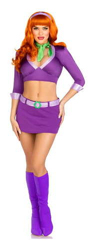 Disfraz Linda Daphne Cosplay Halloween Scooby Doo 