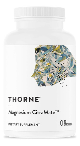 Citramato De Magnesio 135 Mg Thorne 90 Cápsulas