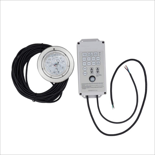 Luz Led 6 Pulgadas Poolexa Ss0650x Para Piscina Con Cable 15 Color De La Luz