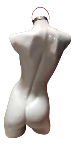 Imagen 3 de 3 de Maniqui Dama Mujer 3/4 Sexi Blanco Fibra Vidrio Usado