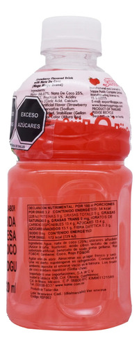 Mogu Mogu Sabor Fresa Con Nata De Coco 320 Ml. - 2 Botellas