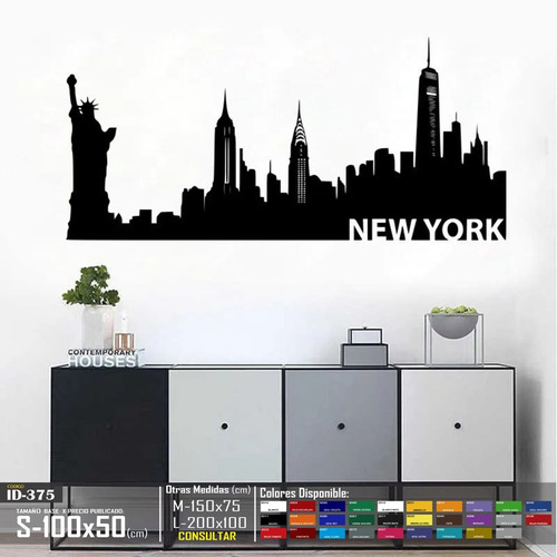 Vinilos Decorativos Ciudades Estatua De La Libertad New York