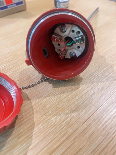Sensor Temperatura Pt100 Con Cabezote 6mm X 5/20 Cmts