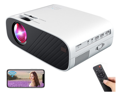 Proyector Wifi Portátil Hd 1080p Led 4000 Lm