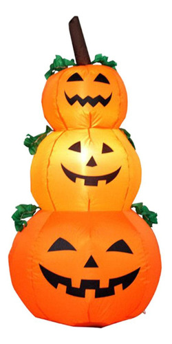 3 Pisos Luz Led De Calabaza Inflable De Halloween Air 2023