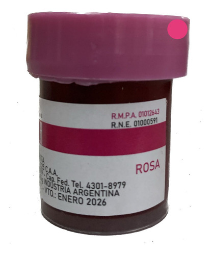 Colorante En Pasta Rosa Bloch X 15 G X 1 U.