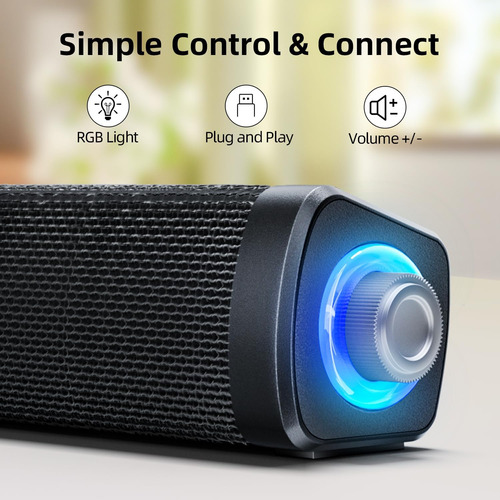 Altavoces De Computadora Uakinat Usb, Altavoces De Con Aux Y