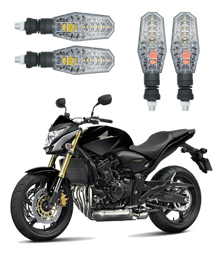 Kit 4 Setas Diant/tras. Pf01 Honda Cb600f Hornet 2004 2005