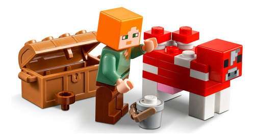 Imagen 4 de 8 de Lego® Minecraft - La Casa-champiñón (21179) Cantidad de piezas 272