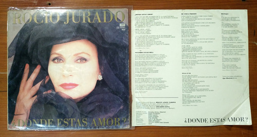 Rocio Jurado Donde Estas Amor 1987 Disco Lp Vinilo