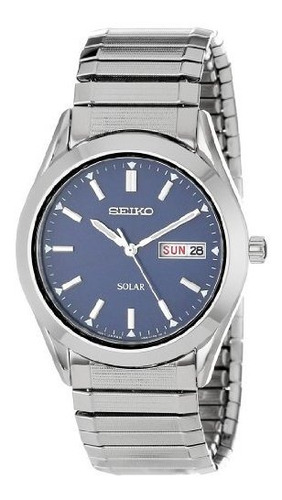 Seiko Men\'s Sne057 Reloj Solar Reloj Azul