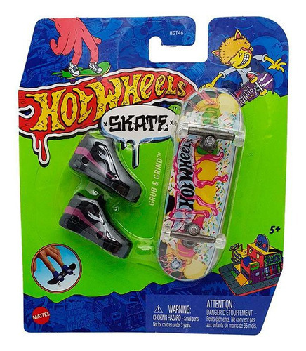 Zapatillas Hot Wheels Toe Skate con Grub & Grind, Hng47