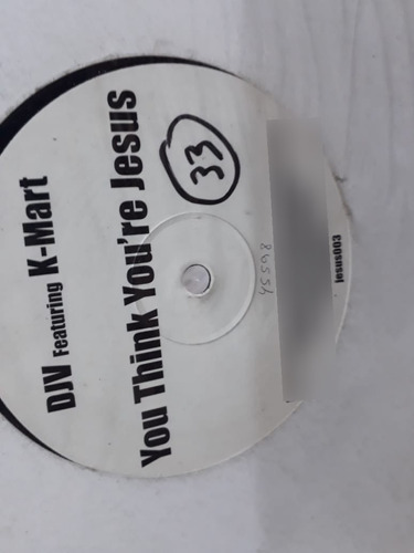 Vinilo Maxi Tecno House - Djv Feat. K-mart- You Think You´re