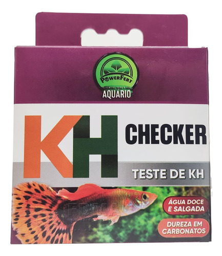 Teste Power Fert Dureza De Carbonatos Kh Checker 100 Testes