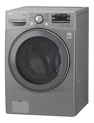 Imagen 3 de 7 de Lavasecarropas automático LG WD15EGS6 inverter stone silver 15kg 220 V - 240 V