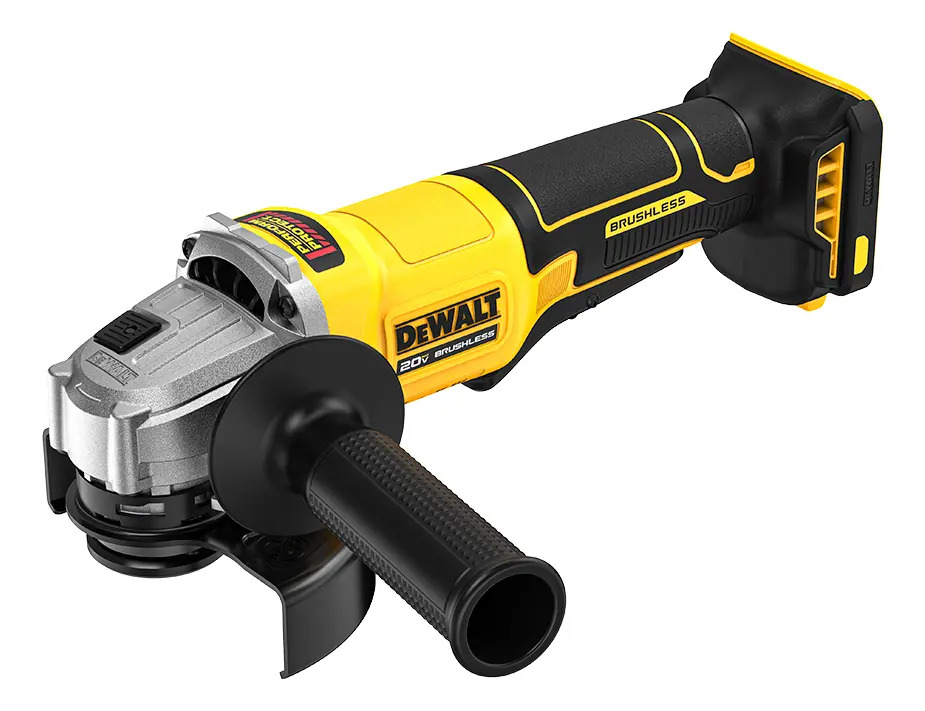 Amoladora de batería Dewalt DCG408b, 20 V, sin escobillas, 115 mm