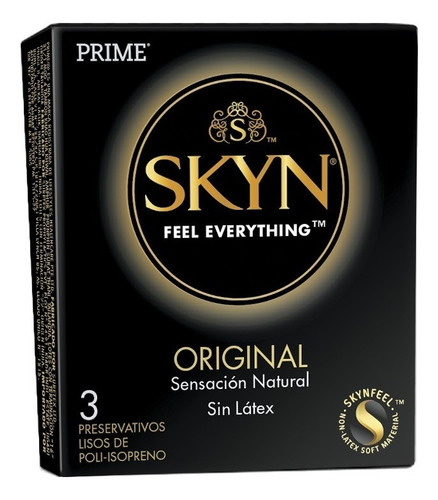 Preservativos Prime Skyn X3 Unidades Sin Latex Mayor Calor