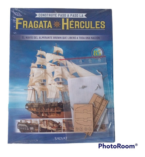 Fascículo + Pieza P/armar La Fragata Hércules N° 85. Nuevo