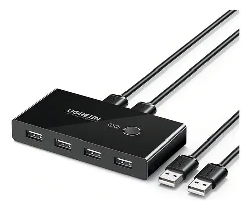 Switch Box Compartilhamento Usb 2.0 4 Em 1 Preto Ugreen