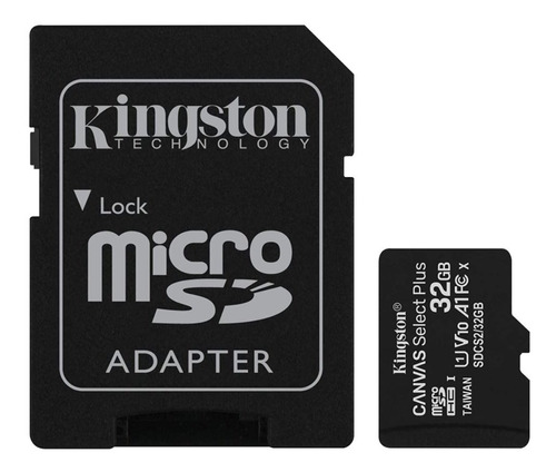 Kingston Canvas Select Plus Sdcs2/32gb Inclui Adaptador Sd