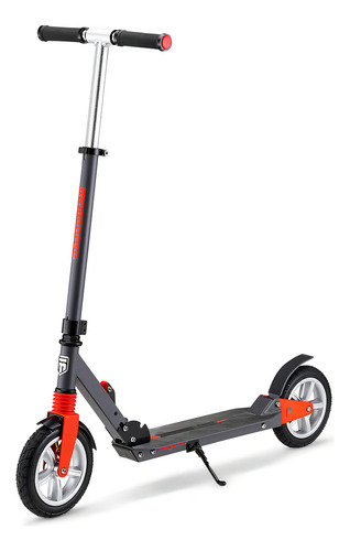 Mongoose Elevate Duo Air - Patinete Plegable Para Jóvenes/adultos, Neumáticos Llenos De Aire, A Partir De 8 Años, Con Soporte, Peso Máximo Del Ciclista 200 Libras, Color Gris Y Rojo