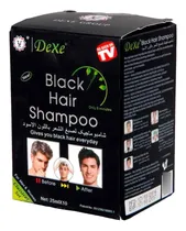 Comprar 10 Shampoo Tinte Cabello Dexe Canas Negro